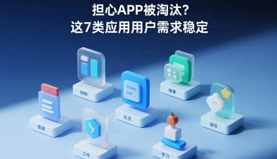 擔(dān)心APP被淘汰,這7類應(yīng)用用戶需求穩(wěn)定!
